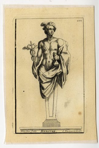 Antique Print-MERCURE-MERCURY-PLATE-202-Thomassin-Van Cleve-1694-1724