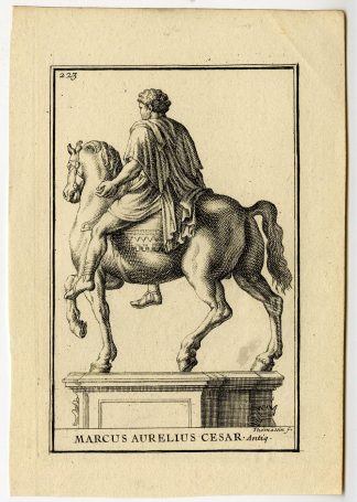 Antique Print-MARCUS-AURELIUS-CESAR-PLATE-223-Thomassin-1694-1724