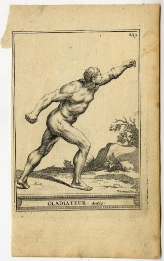 Antique Print-GLADIATEUR-PLATE-233-Thomassin-1694-1724