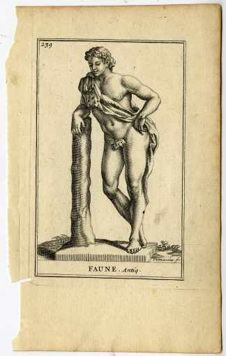 Antique Print-FAUNE-PLATE-239-Thomassin-1694-1724