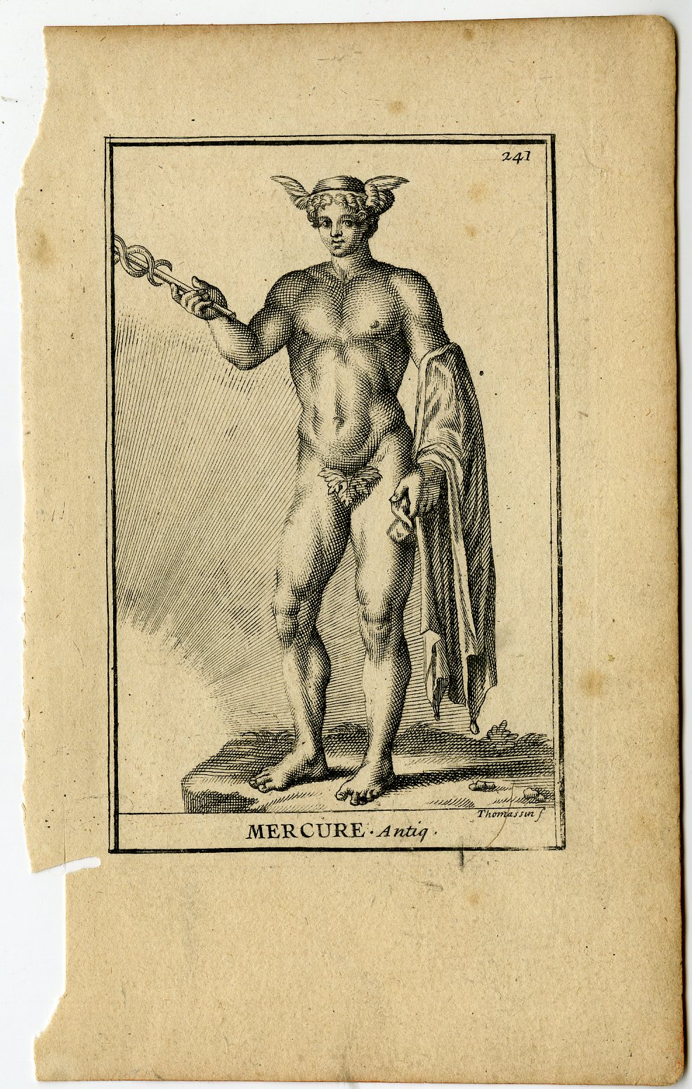, Antique Print-MERCURE-PLATE-241-Thomassin-1694-1724, Pictura Antique Prints