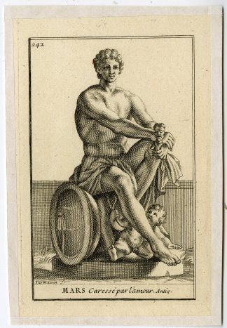 Antique Print-MARS-PLATE-242-Thomassin-1694-1724