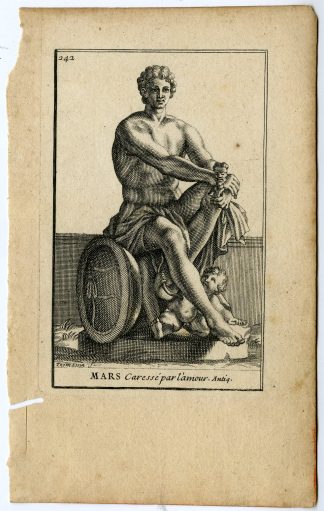 Antique Print-MARS-PLATE-242-Thomassin-1694-1724