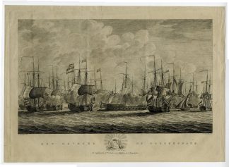 Antique Master Print-BATTLE OF DOGGERSBANK-DUTCH-ENGLISH FLEETS-Muys-1784