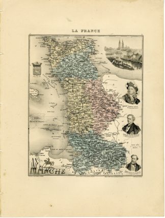 Antique Map-MACHE-FRANCE-Smith-Dadour-Walter-Migeon-Bizet-1890