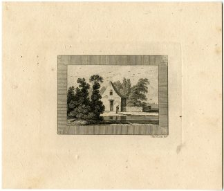 Antique Master Print-COTTAGE-FIGURE-Vivares-Berthoud-1820