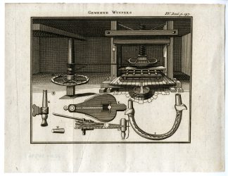 Antique Print-COMMON-WINE-PRESS-PL.IV.197-Pluche-1799