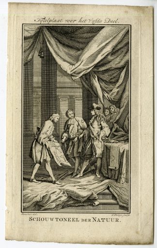 Antique Print-THEATRE-NATURE-FRONTISPIECE-PL.IV.-Pluche-1799