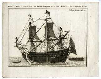 3-Antique Prints-THIRD?CROSS?SECTION?SHIP?THE?LINE?DECKS-PL.V.263.C-Pluche-1799