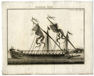 Antique Print-ROWING-GALLEY-NAUTICAL-PL.V.269.C.-Pluche-1799