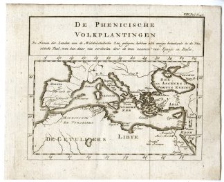 Antique Map-PHOENICIAN-COLONIES-MEDITERRANEAN-ANCIENT-PL.VIII.56.-Pluche-1799