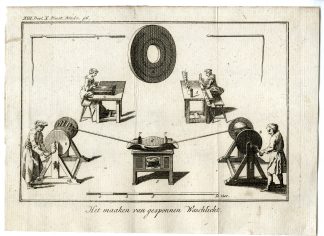 Antique Print-SPUN WAX TAPER PRODUCTION-PL.XIII.X.-Pluche-1799