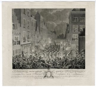 Antique Master Print-RIOT-ROTTERDAM-PATRIOTS-ORANGISTS-de Roode-1784