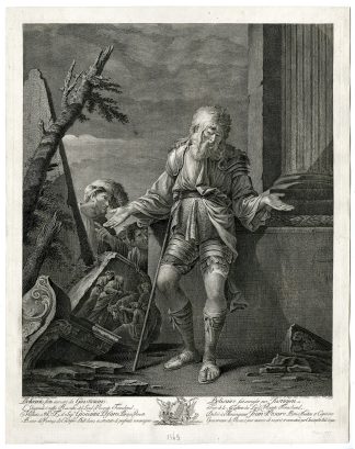 Antique Master Print-FALL-BELISARIUS-BYZANTINE GENERAL-Dall?Acqua-Rosa-1769