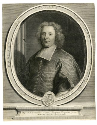 Antique Master Print-FRIEDRICH HEINRICH-FUGER-PAINTER-Edelinck-Rigaud-1698