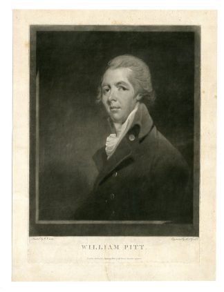 Antique Master Print-WILLIAM-PITT-YOUNGER-MEZZOTINT-Goed-Owen-1806