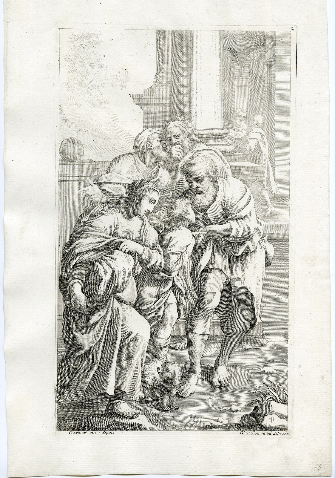 , 19-Antique Master Prints-SAINT BENEDICT-BENEDETTO-SERIE-Giovannini-Carracci-1715, Pictura Antique Prints