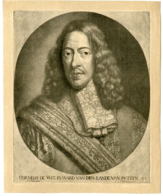 Antique Master Print-CORNELIS DE WIT-PORTRAIT-Blooteling-De Baen-1670-1690