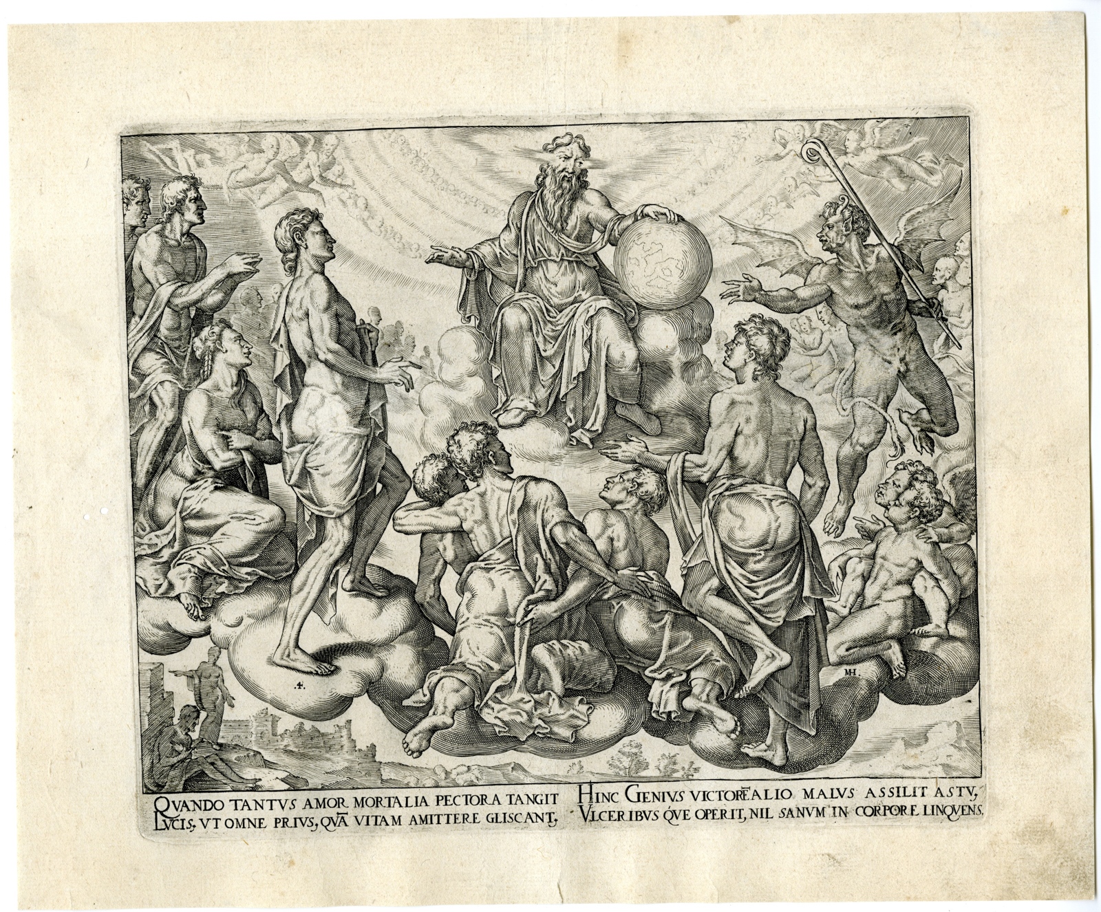 Pictura 08099 416x345 8-Antique Master Prints-STORY OF JOB-COMPLETE SERIES-Galle-Heemskerck-1563 - Image 5