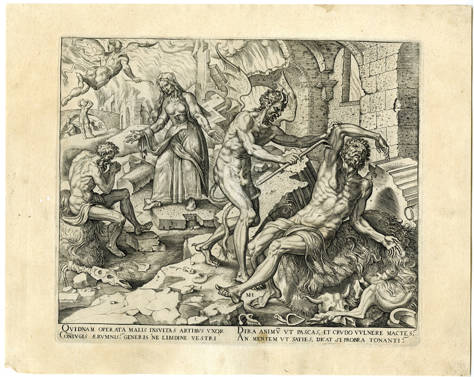 Pictura 08101 416x331 8-Antique Master Prints-STORY OF JOB-COMPLETE SERIES-Galle-Heemskerck-1563 - Image 6
