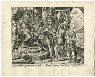 8-Antique Master Prints-HOLOFERNES-JUDITH-COMPLETE SERIES-Galle-Heemskerck-1564