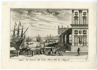 Antique Master Print-LOGGIA-NAPLES-MONT-ALTO-11-Kuesel-Baur-1670