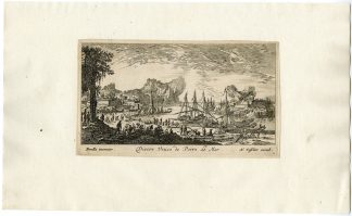 Antique Master Print-DIVERS-PORTS-MER-TITLE-Visscher-Perelle-ca. 1675