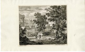 Antique Master Print-PALACE-LANDSCAPE-Perelle-ca. 1650-1670