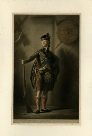 Antique Master Print-ALASDAIR RANALDSON MACDONELL OF GLENGARRY-Reaburn-1922