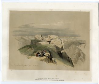 Antique Print-MOUNT-SINAI-CHRISTIAN-MUSLIM-CHAPELS-Haghe-Roberts-1847