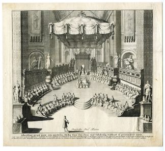 Antique Master Print-COLLEGIO-DI-PROPAGANDA-FIDE-BEATIFICATION-POPE-Elandt-1716