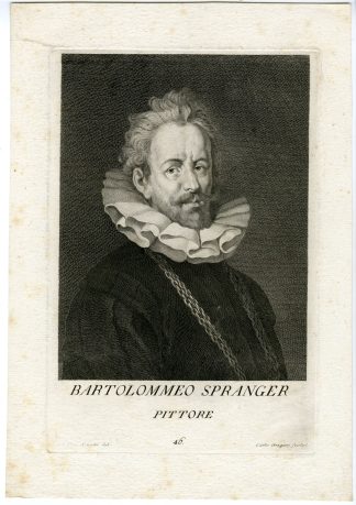 Antique Master Print-BARTHOLOMEUS-SPRANGER-PORTRAIT-Gregori-Ferretti-1752-1762