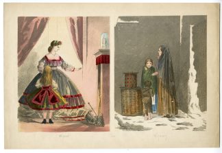 Antique Print-SOCIAL-CONTRASTS-WITHIN-WITHOUT-Gray-1865