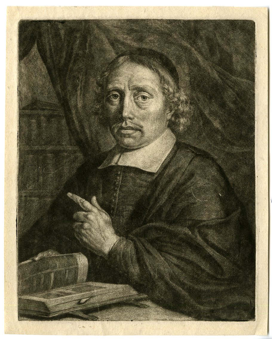 , Antique Master Print-PORTRAIT-GUILJELMUS-SALDENUS-Verkolje-17th c., Pictura Antique Prints