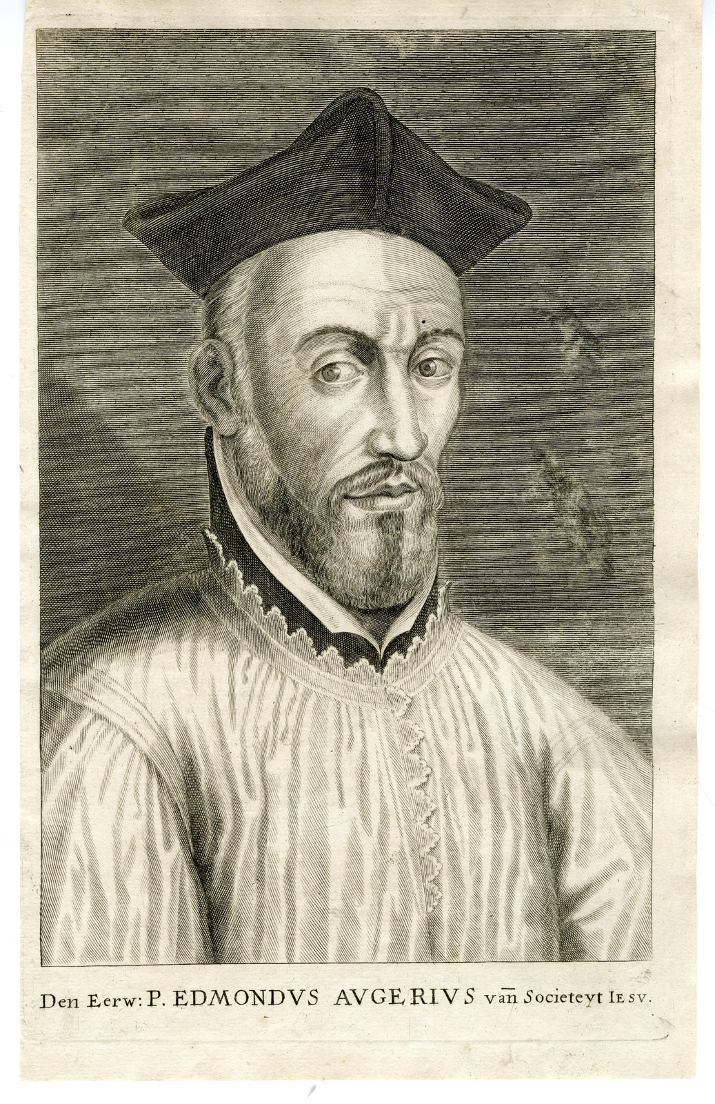 , Antique Print-EDMOND-AUGER-JESUIT-PORTRAIT-ENGRAVING-Anonymous-c.1700, Pictura Antique Prints