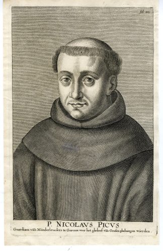 Antique Print-NICOLAUS-PICUS-MARTYR-GORCUM-Lommelin-c.1670