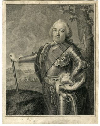 Antique Master Print-WILLEM-IV-PRINS-VAN-ORANJE-PORTRAIT-Tanje-Fournier-1753