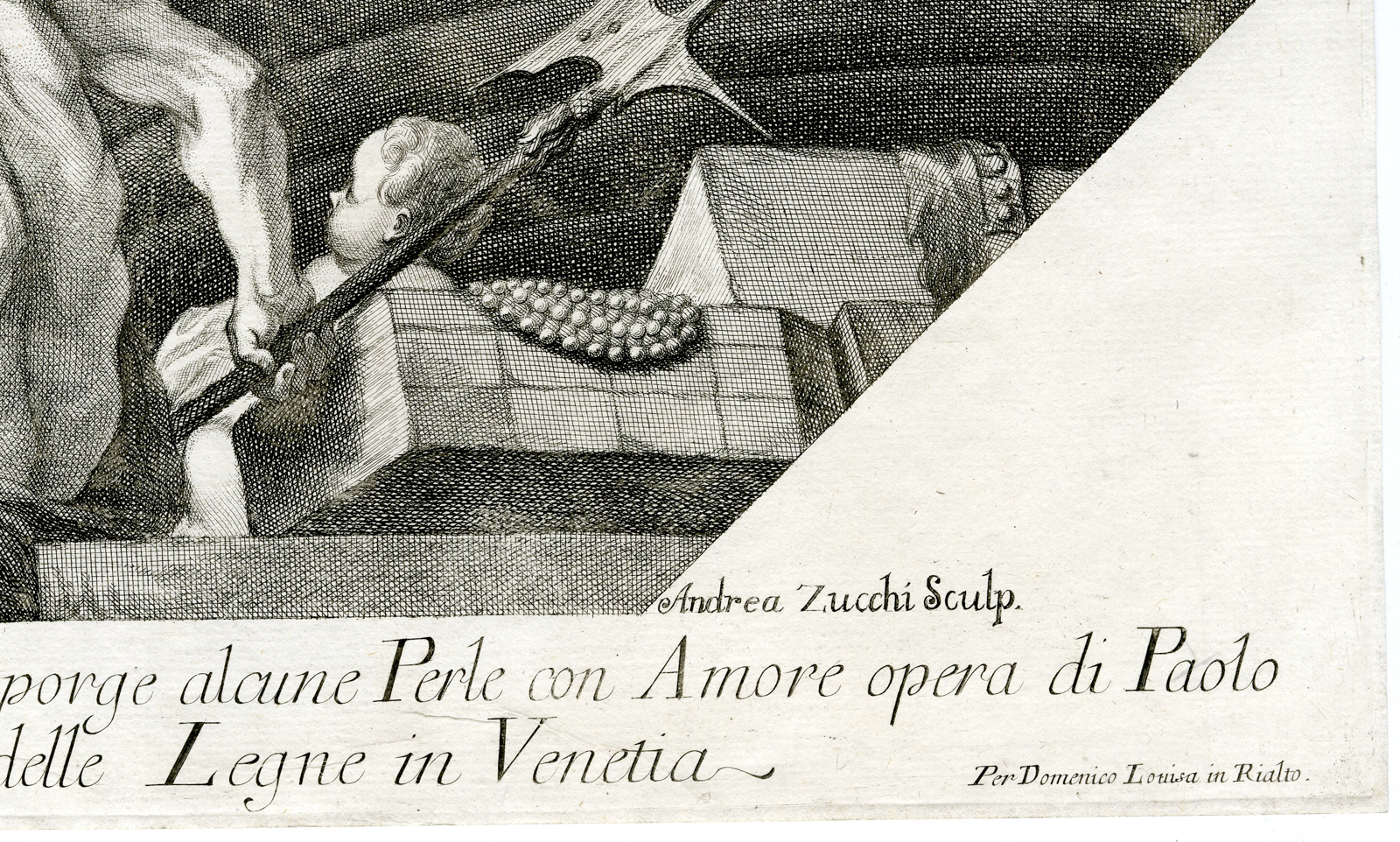 , Antique Master Print-VENEZIA-IN-TRONO-HERCOLE-NETTUNO-Zucchi-Veronese-c.1717, Pictura Antique Prints