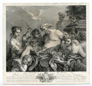 Antique Master Print-TRIOMPHE-SILENE-Lempereur-Van Loo-1747