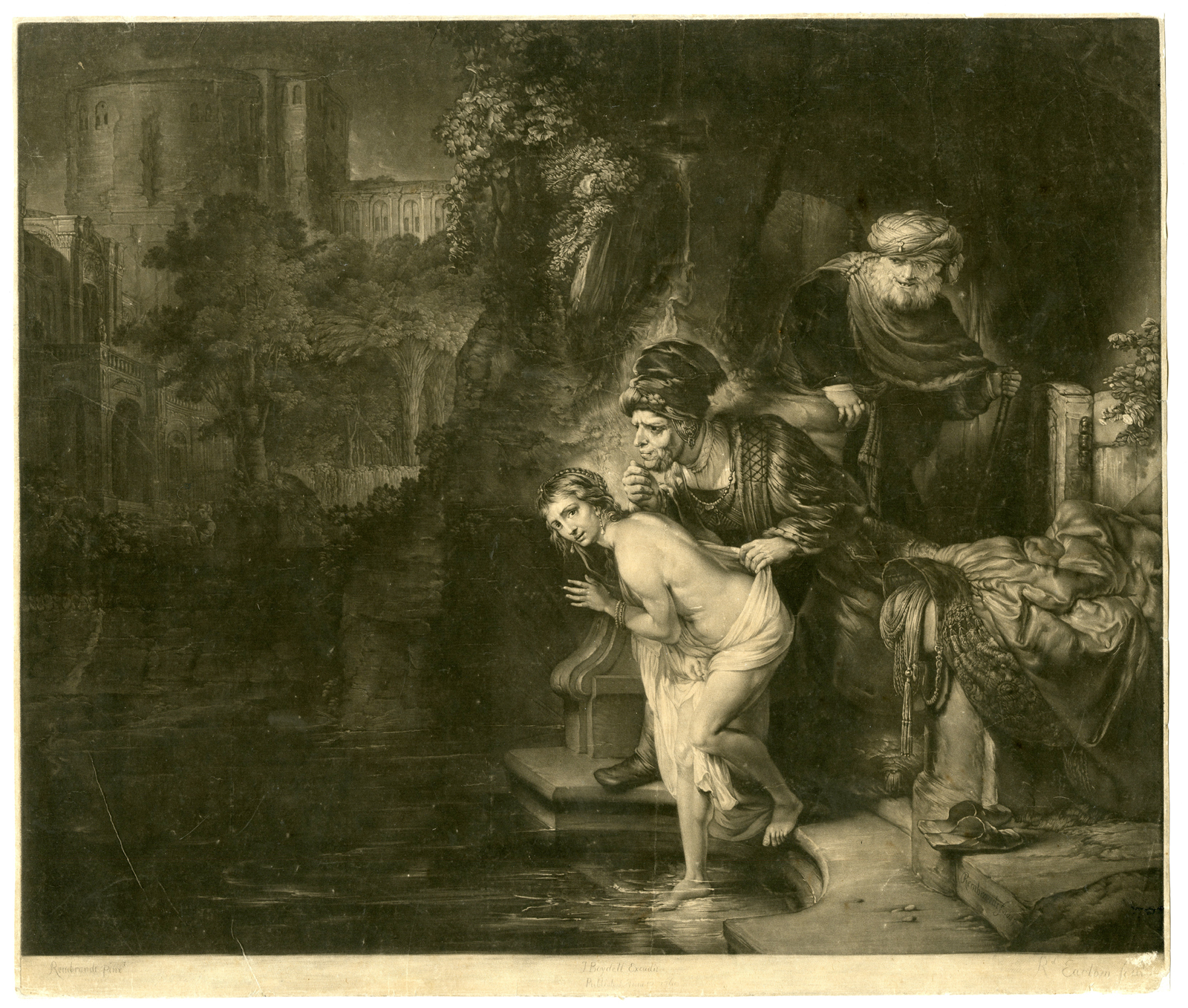 Pco 4647 416x353 Antique Master Print-SUSANNA AND THE ELDERS-MEZZOTINT-Earlom-Rembrandt-1769