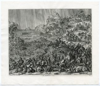 Antique Print-BIBLICAL-FLOOD-DROWNING-ICONES-BIBLICAE-ARK-NOAH-Luyken-1708