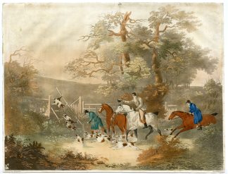 Antique Master Print-FOX-HUNTING-AQUATINT-Reeve-Wolstenholme-1806