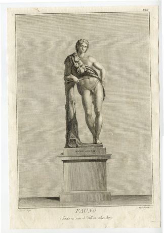 Antique Master Print-FAUNO-MUSEO-PIO-MALE-NUDE-Mochetti-Dolcibene-1784