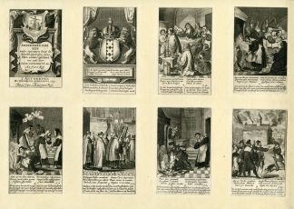 16-Rare-Antique Master Prints-AMSTERDAM-SACRAMENT-MIRACLE-Bolswert-Marius-1639