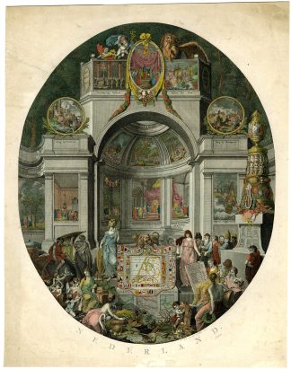 Antique Master Print-ALLEGORY-HISTORY-NETHERLANDS-Kok-1790-1807