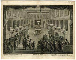 Antique Master Print-SYNAGOGE-JEWISH-DUTCH-SYNAGOGUE-Pool-1725