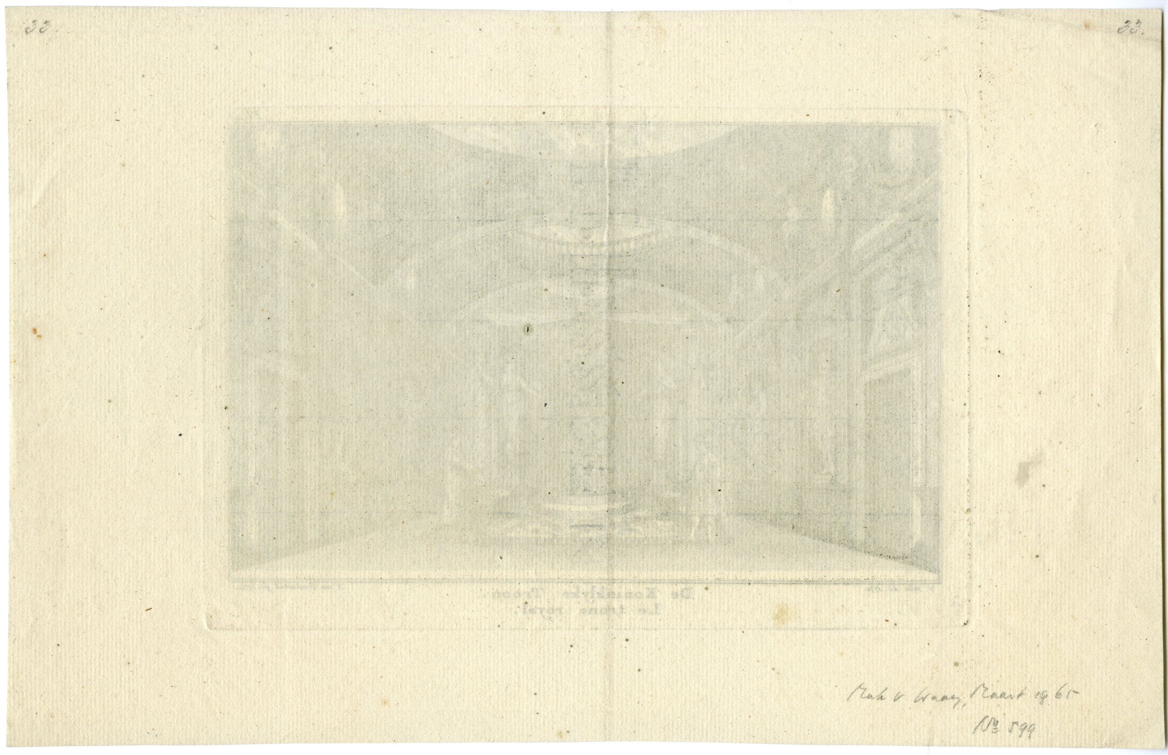 , Antique Master Print-THEATRE-DECOR-ROYAL-THRONE-AMSTERDAM-Frankendaal-Writs-1774, Pictura Antique Prints