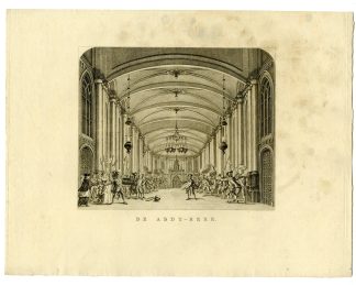 Antique Master Print-THEATRE-INTERIOR-ABBEY-CHURCH-A'DAM-Brouwer-Barbiers-1791