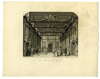 Antique Master Print-THEATRE-DECOR-MODERNE-ZAAL-Brouwer-Van Dreght-1775-1787