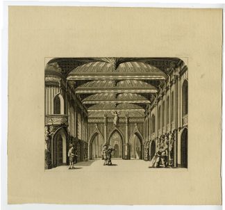Antique Master Print-THEATRE-DECOR-GOTHIC-PALACE-De Wit-Jonxis-Waldorp-1787